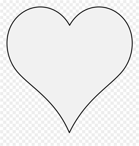 Pdf White Heart Icon Transparent Background Clipart 3325218