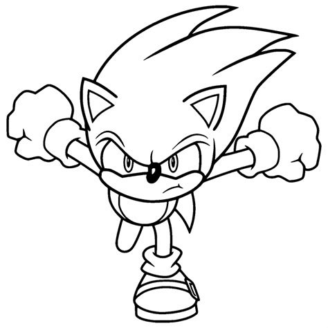 Sonic The Hedgehog Coloring Page Coloring Pages 4 U