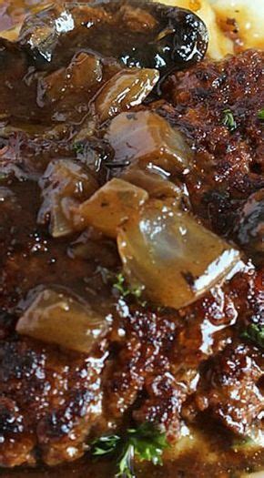 In a small bowl combine cornstarch and water and whisk until smooth. The Very Best Salisbury Steak | Recipe | Best salisbury ...