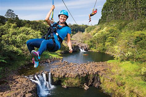 Umauma Hilo Zip 9 Lines Then Splash Into Waterfall Pools