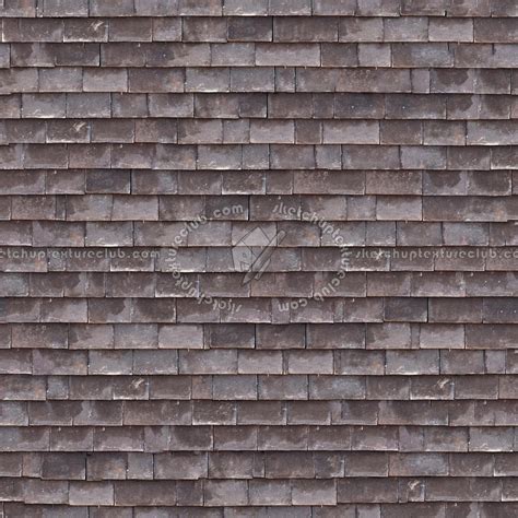 England Old Flat Clay Roof Tiles Texture Seamless 03571