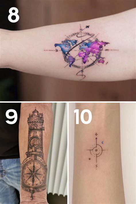 31 Compass Tattoo Ideas For A Travelers Heart Tattooglee