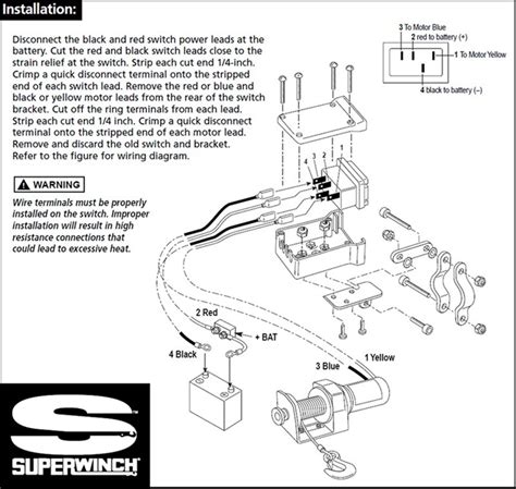12v reverse solenoid for windlass motors with 2 posts. Superwinch Solenoid Wiring Diagram