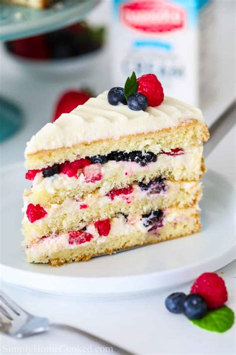 Promotions, discounts, and offers available in stores may not be available for online orders. Berry Chantilly Cake - Simply Home Cooked