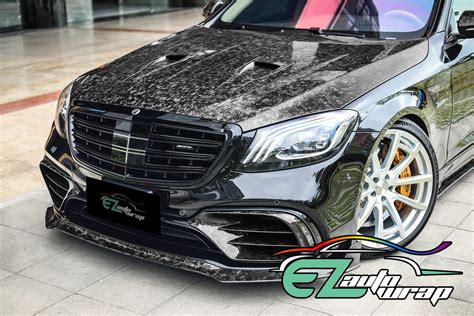 Forged Gloss Black Carbon Fiber Vinyl Wrap Ezauto Wrap