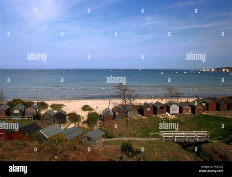 Beach Huts At Studland Swanage Dorset Stock Photo Alamy