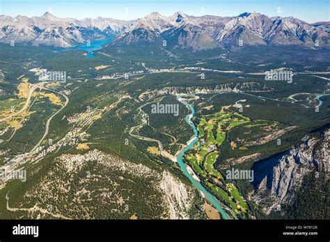 Banff Town Aerial High Resolution Stock Photography And Images Alamy