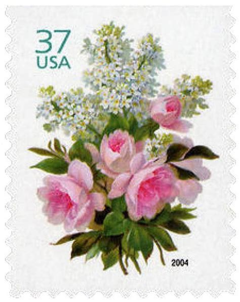 20 Garden Bouquet Stamps 37c Unused Postage Quantity Of 20