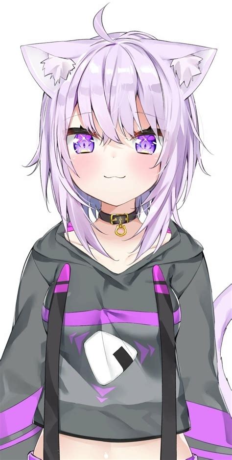 Images Of Anime Girl With Short Purple Hair And Purple Eyes