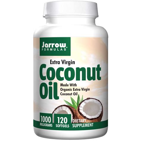 comprar coconut oil extra virgin 1000 mg 120 softgels jarrow formu