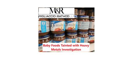 A new report out of the u.s. Baby Foods Tainted with Heavy Metals Investigation ...
