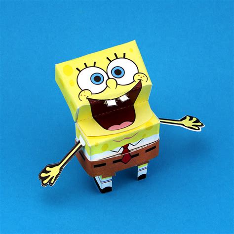 3 D Spongebob Paper Craft Nickelodeon Parents
