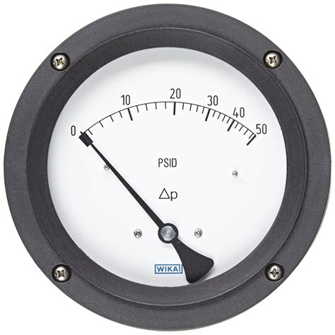 Wika 4375552 Differential Pressure Gauge Stainless Steel 316l Wetted
