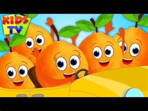 Five Little Oranges Nursery Rhymes And Songs For Children Cartoon