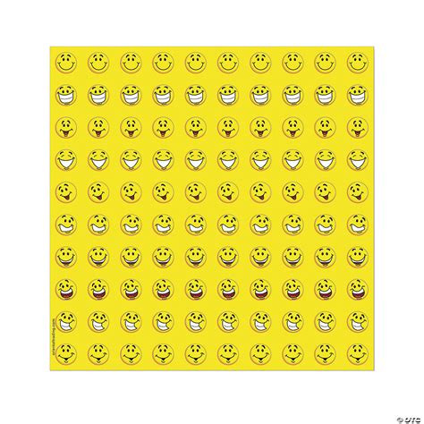 800 Mini Stickers Smile Face Oriental Trading