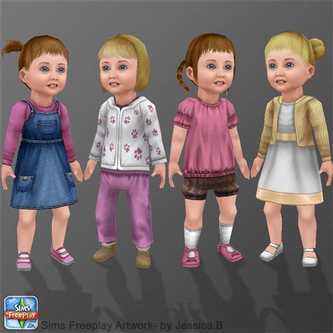 Sims Freeplay Toddler Girls By Nef Jessb On Deviantart