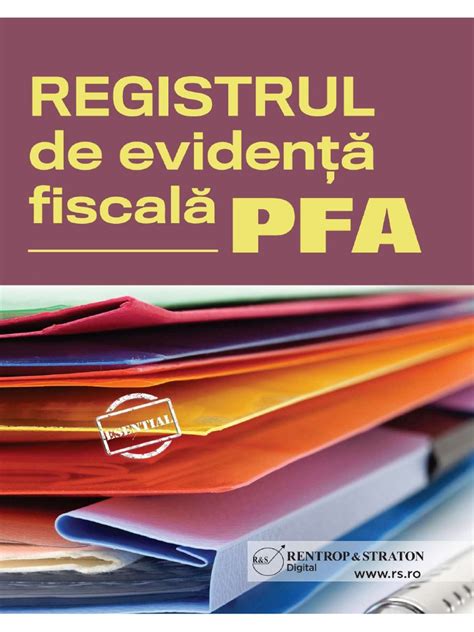 Registrul De Evidenta Fiscala Pentru Pfa Pdf