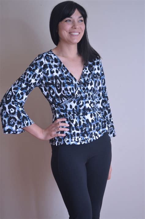 V-Neck Top Free Printable Sewing Pattern for Women | On the Cutting