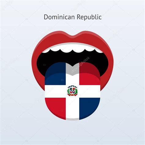 dominican republic language abstract human tongue stock illustration by ©tkacchuk 32902071