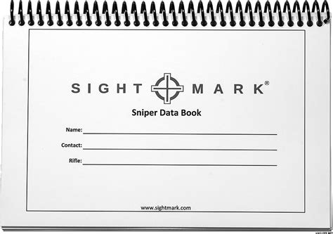 Sightmark Sniper Data Book Stifte Und Notizbücher Deutsch