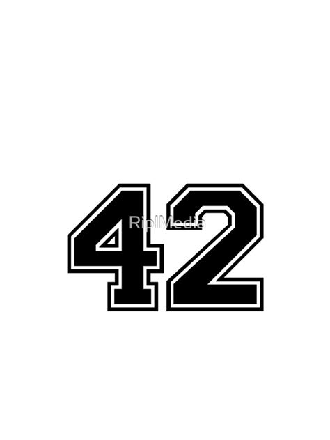 Varsity Team Sports Uniform Number 42 Black Iphone Case And Cover By