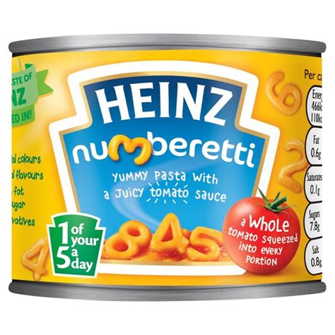 Morrisons Heinz Numberetti Pasta In Tomato Sauce 200gproduct Information