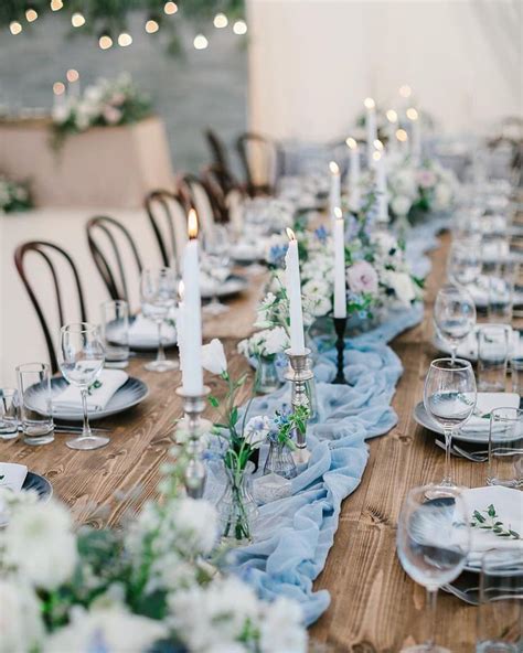 Doesnt This Looks Lovely For Your Dusty Blue Spring Wedding ️