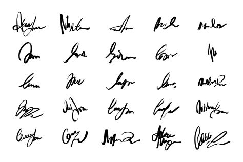 Unreadable handwriting font signature text (389299) | Illustrations ...