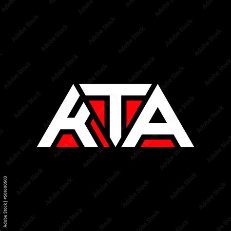 Kta Triangle Letter Logo Design With Triangle Shape Kta Triangle Logo Design Monogram Kta