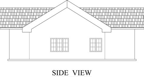 New Single Story House Plan Side Elevation Dwg Net Cad Blocks And