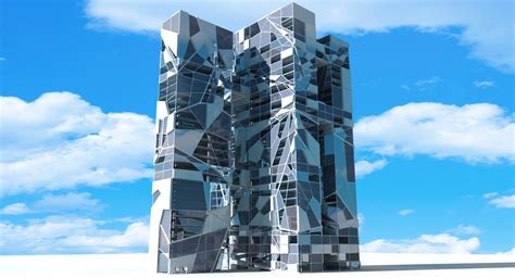 Futuristic Skyscraper 3 - WireCASE