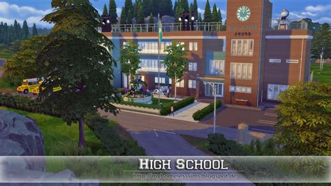 Pin On My Sims 4 High School