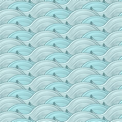 Waves Pattern Furniture Decal Tenstickers