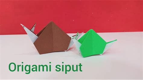 Cara Membuat Origami Siput Diy Cara Membuat Origami Siput Paper My