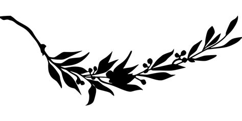 Svg Leafy Branch Leaves Leaf Free Svg Image Icon Svg Silh