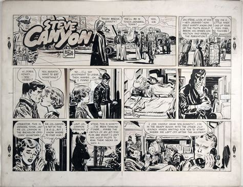 Caniff Steve Canyon Milton Caniff Graphic Novel Layout Comic Books Art