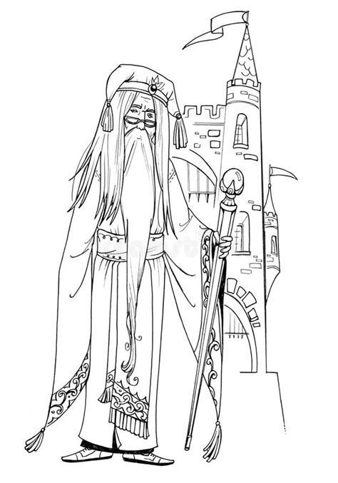 Medieval Wizard Coloring Pages Coloring Pages 🎨