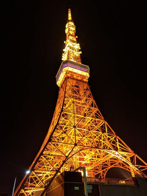 Tokyo Tower At Night March 2017 3036x4048 Oc Tokyo Tower Tower