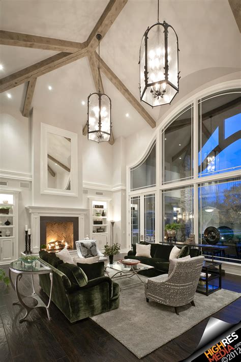 Luxury Living Room With Fireplace Scottsdaleaz Elegant Living Room