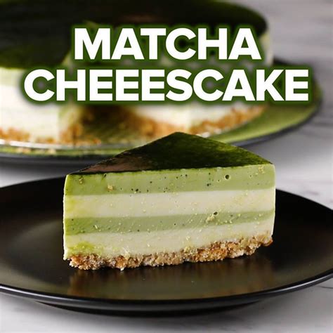 Matcha Layered Cheesecake Cooking Tv Recipes Recipe Layer Cheesecake Matcha Cheesecake
