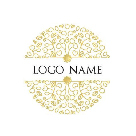 Free Vector Floral Logo Template