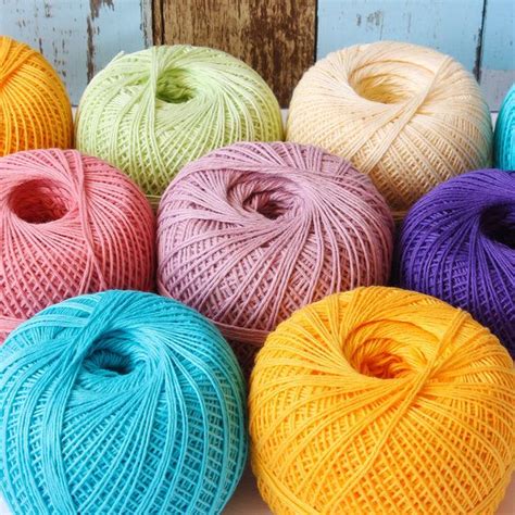 Mercerized Cotton Yarn Soft Knitting Summer Lace Crochet Yarn Natural Yarn Crochet Thread
