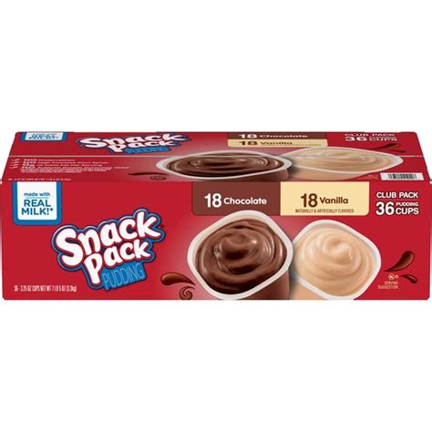 Snack Pack Chocolate Vanilla Pudding 325 Oz Instacart