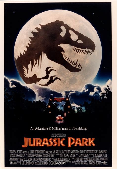 Jurassic Park Movie Poster 1993 Etsy Jurassic Park Poster Iconic