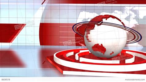 News Broadcast Background World Animation Stock Video Footage 8608518