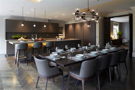 Knightsbridge Penthouse Contemporary Dining Room