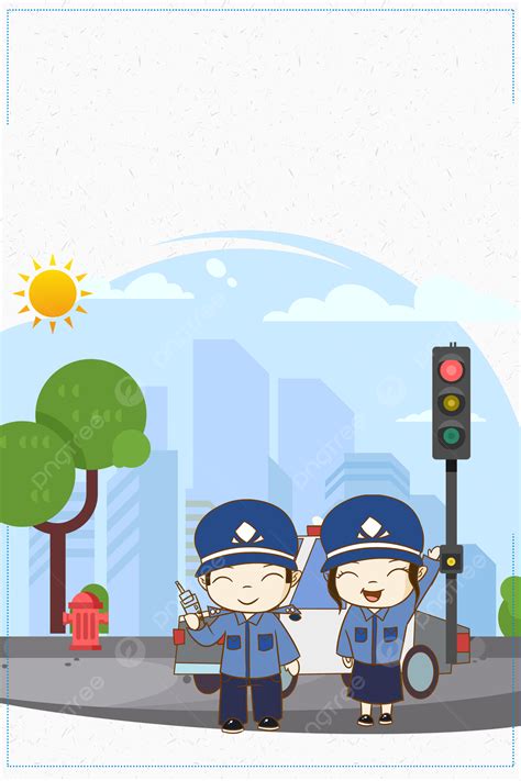 Background Lalu Lintas Polisi Peduli Materi Latar Belakang Poster, Lalu