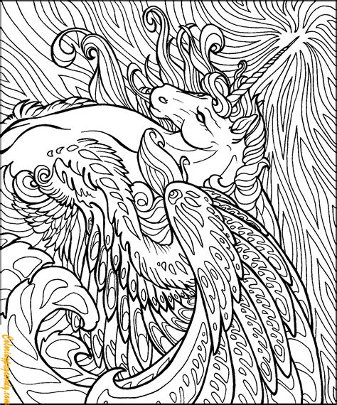 Download Coloring Pages Unicorn Hard Pics Coloring Pages