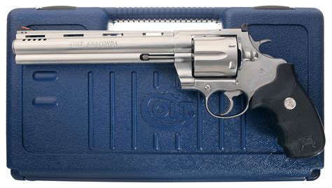 Colt Anaconda Double Action Revolver With Case Rock Island Auction