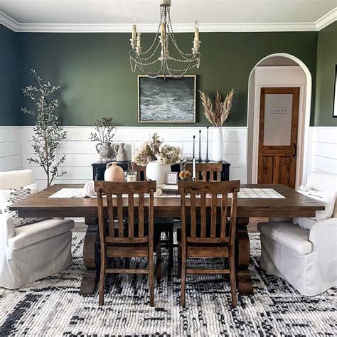 Dining Room With Shiplap Half Wall Soul And Lane